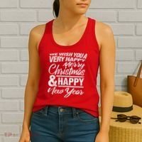 Merry Christmas Happy New Year Women's Tank Top thumb 2