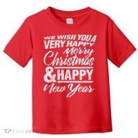 Merry Christmas Happy New Year Toddler T-Shirt thumb 0