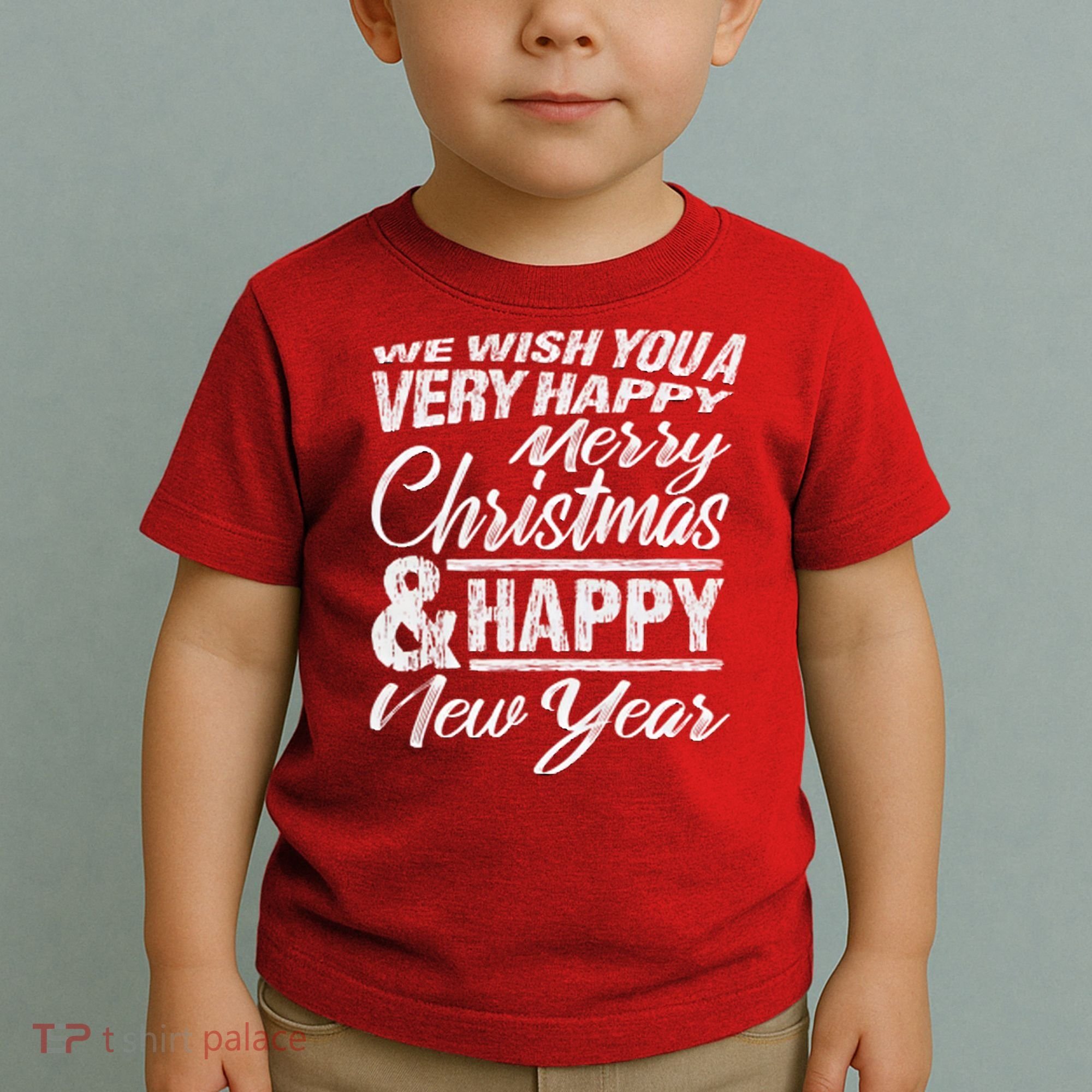 Merry Christmas Happy New Year Toddler T-Shirt