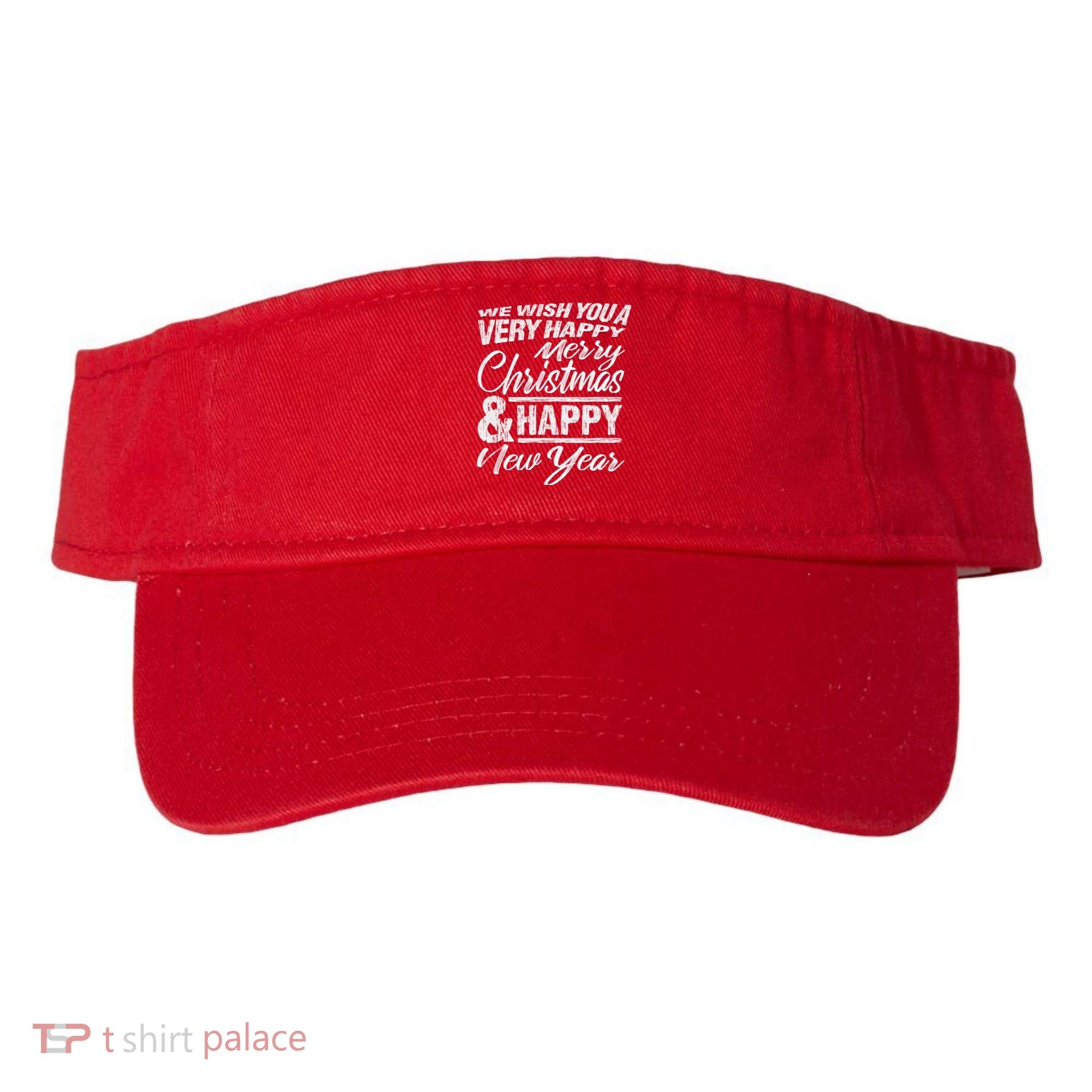 Merry Christmas Happy New Year Visor