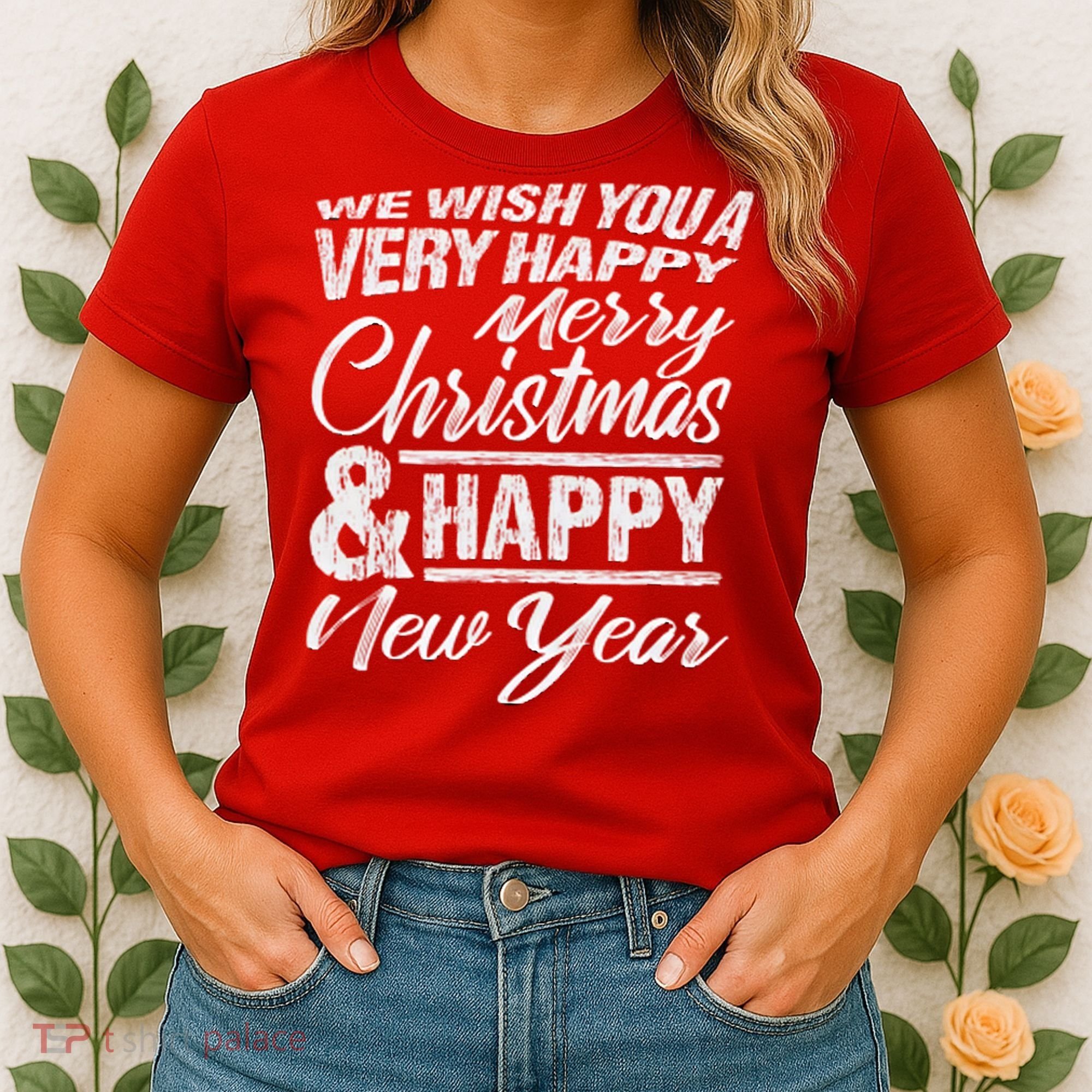 Merry Christmas Happy New Year Women's T-Shirt