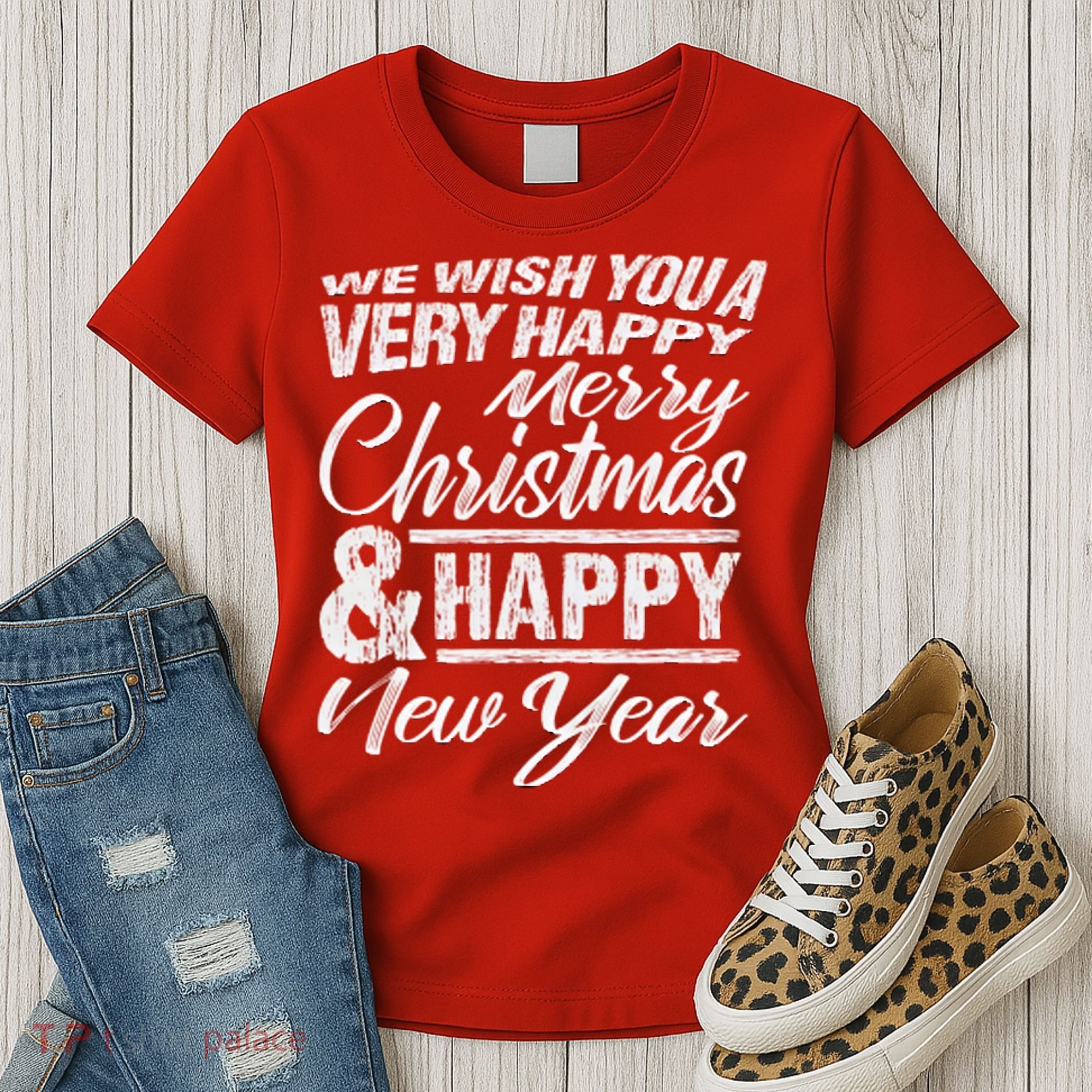Merry Christmas Happy New Year Women's T-Shirt