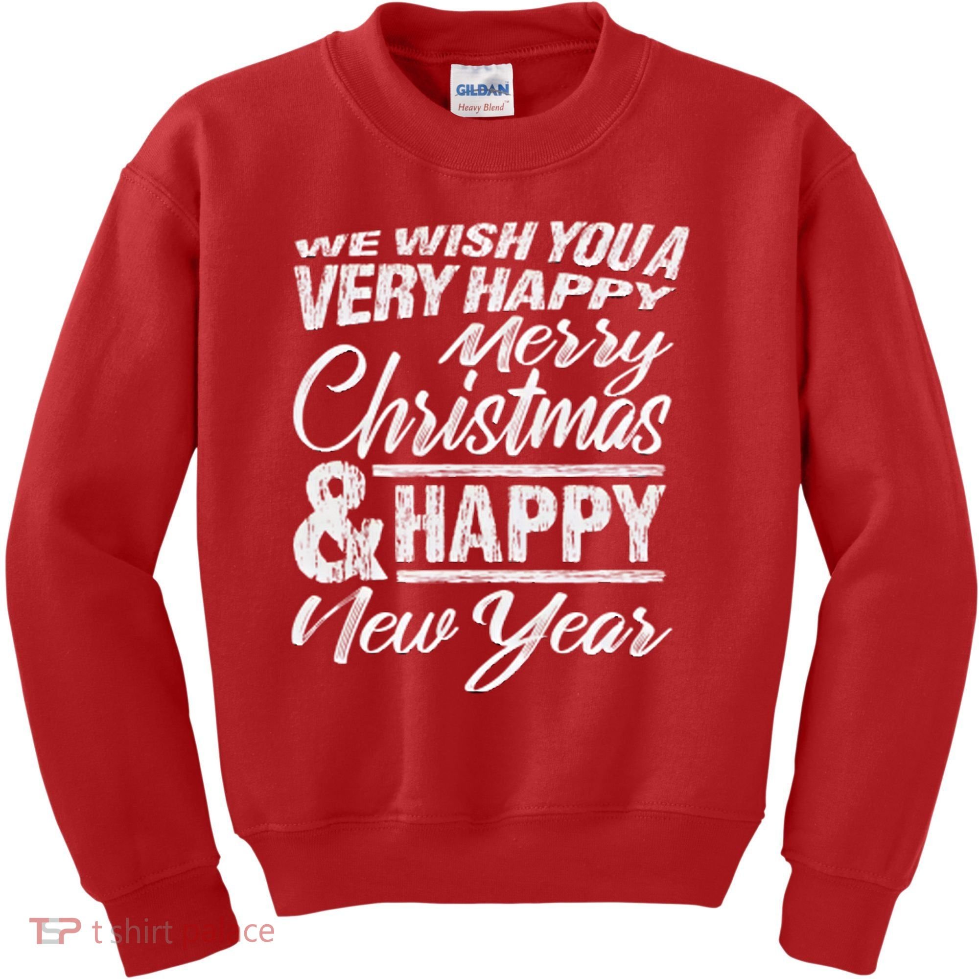 Merry Christmas Happy New Year Kids Sweatshirt