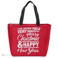 Merry Christmas Happy New Year Tote Bag thumb 0