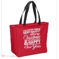 Merry Christmas Happy New Year Tote Bag thumb 2