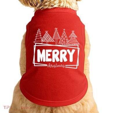 Merry Christmas Holiday Festive Doggie Tank