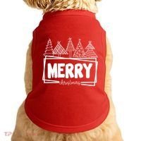 Merry Christmas Holiday Festive Doggie Tank thumb 0