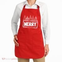 Merry Christmas Holiday Festive Apron thumb 2