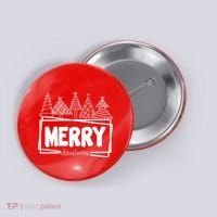 Merry Christmas Holiday Festive Button thumb 0