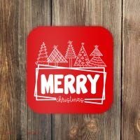 Merry Christmas Holiday Festive Coaster thumb 0