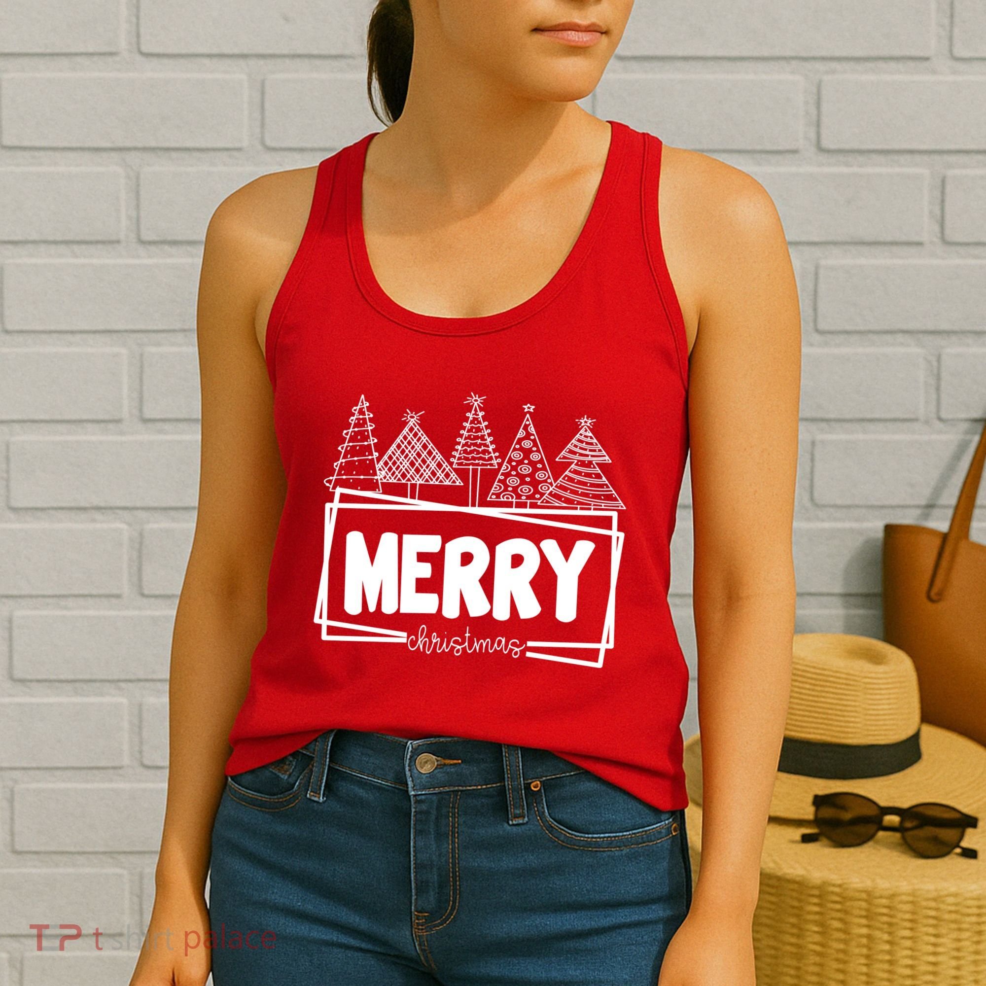 Merry Christmas Holiday Festive Women's Tank Top
