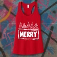 Merry Christmas Holiday Festive Women's Tank Top thumb 3