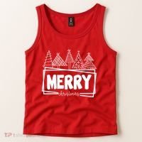 Merry Christmas Holiday Festive Tank Top thumb 2