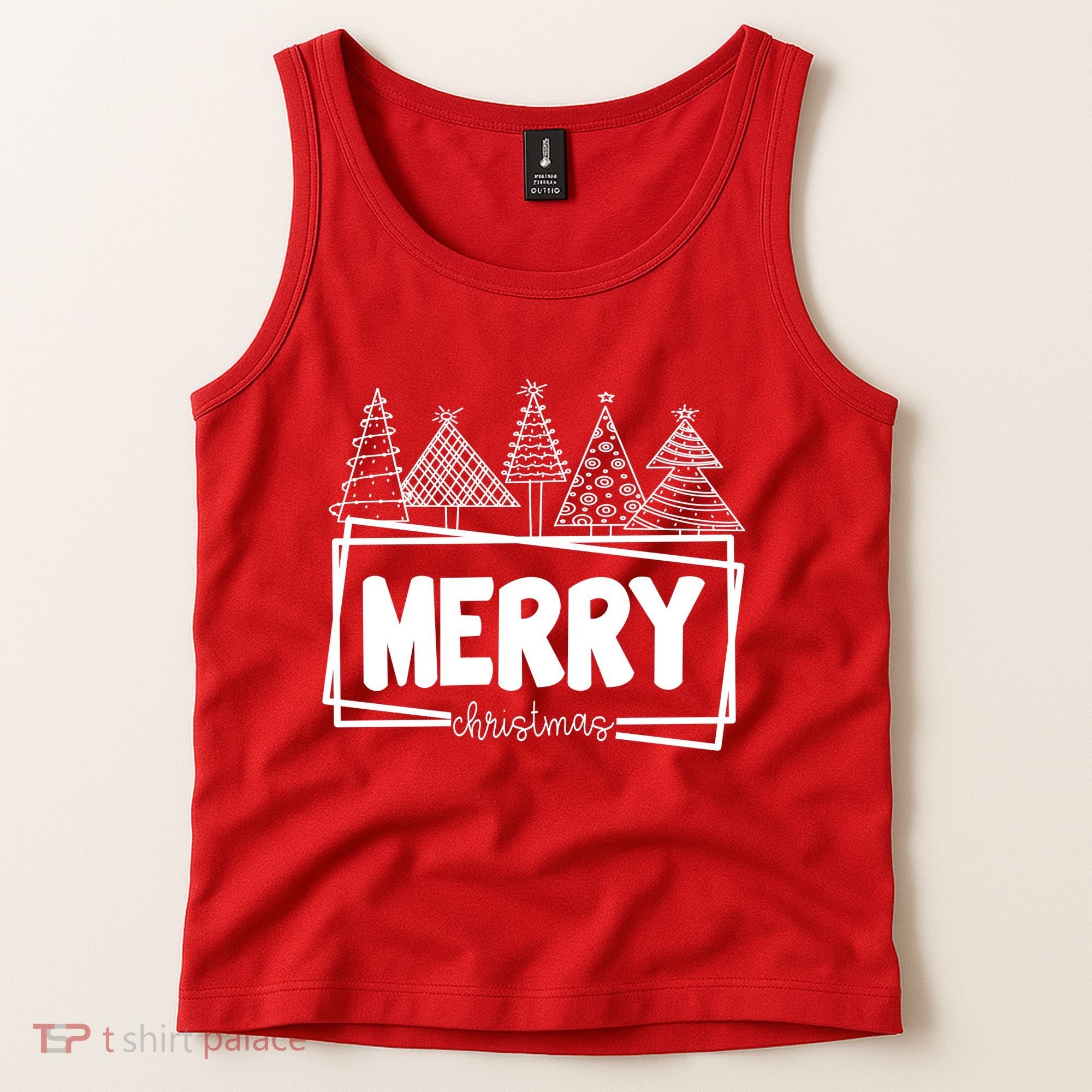 Merry Christmas Holiday Festive Tank Top