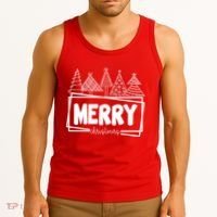 Merry Christmas Holiday Festive Tank Top thumb 3