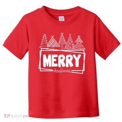 Merry Christmas Holiday Festive Toddler T-Shirt