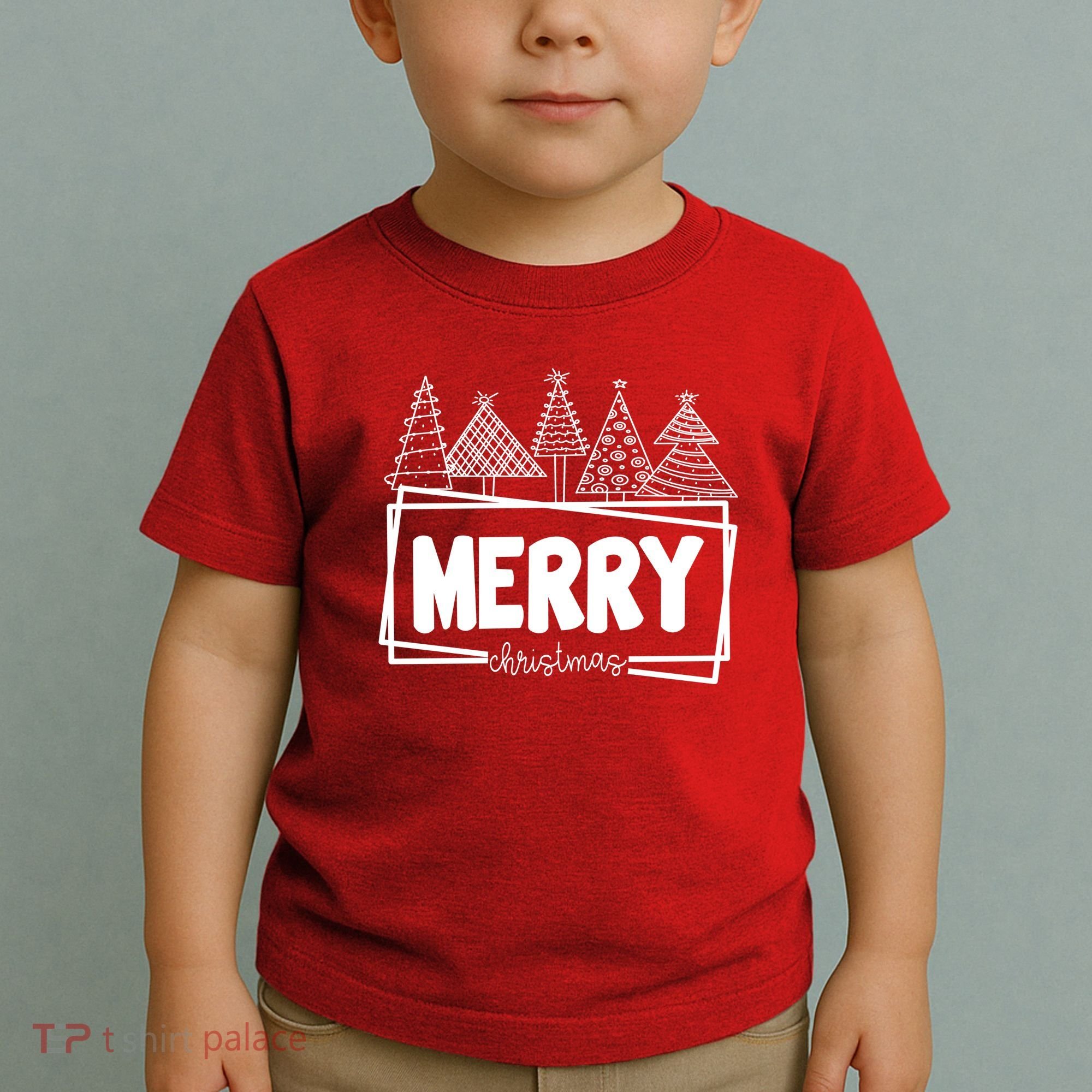 Merry Christmas Holiday Festive Toddler T-Shirt