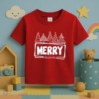 Merry Christmas Holiday Festive Toddler T-Shirt thumb 3