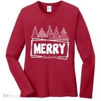 Merry Christmas Holiday Festive Women's Long Sleeve Shirt thumb 0