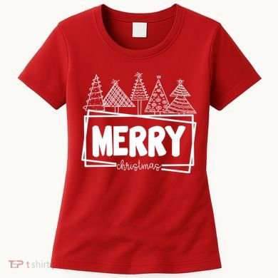 Merry Christmas Holiday Festive Women's T-Shirt