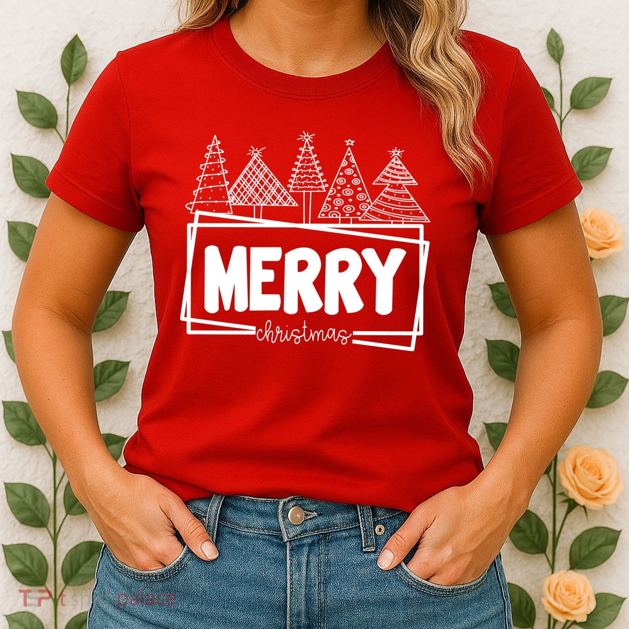 Merry Christmas Holiday Festive Women's T-Shirt
