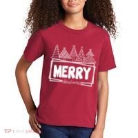 Merry Christmas Holiday Festive Kids T-Shirt thumb 2