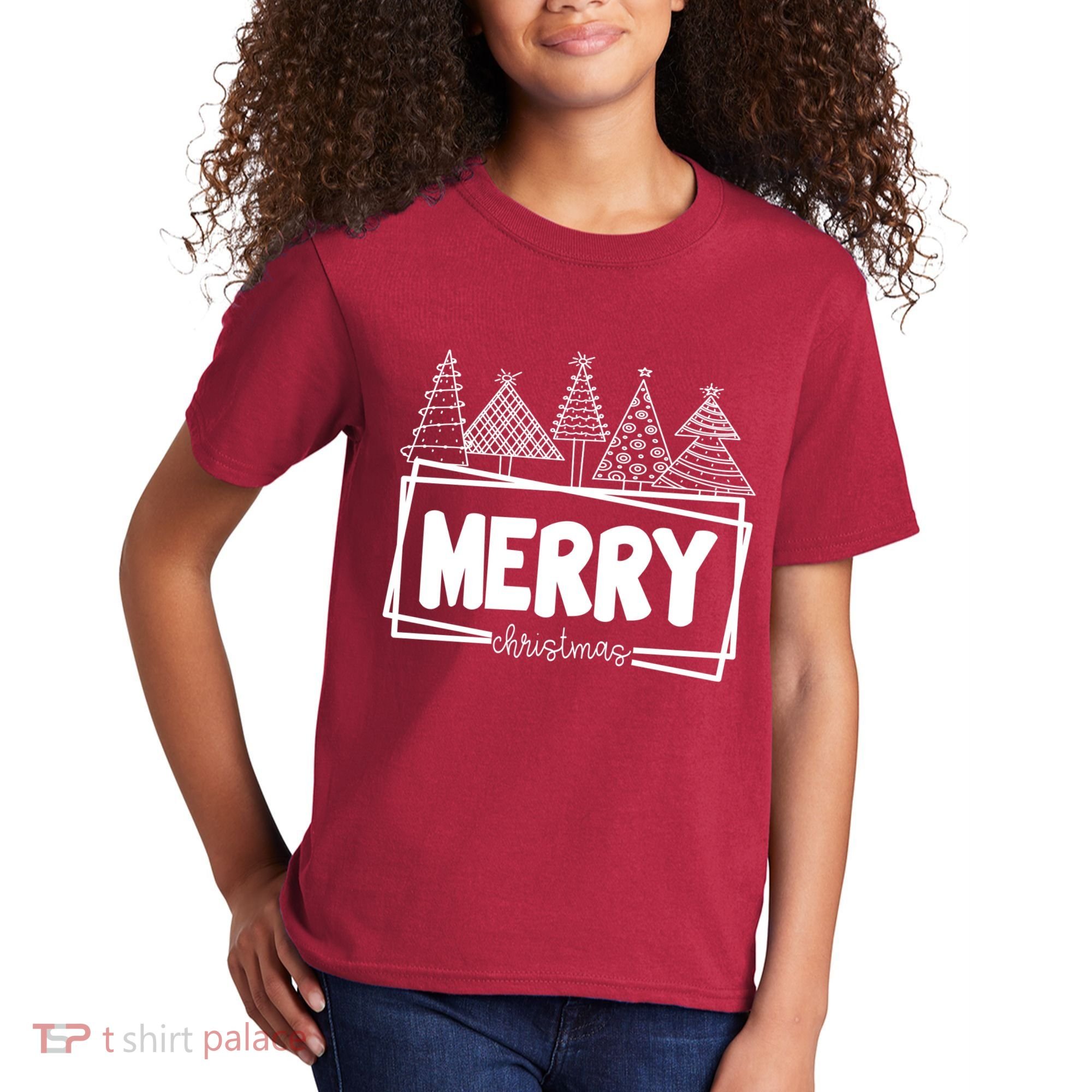 Merry Christmas Holiday Festive Kids T-Shirt