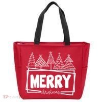 Merry Christmas Holiday Festive Tote Bag thumb 0