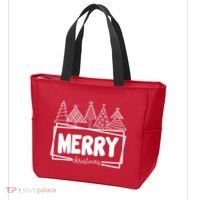 Merry Christmas Holiday Festive Tote Bag thumb 3