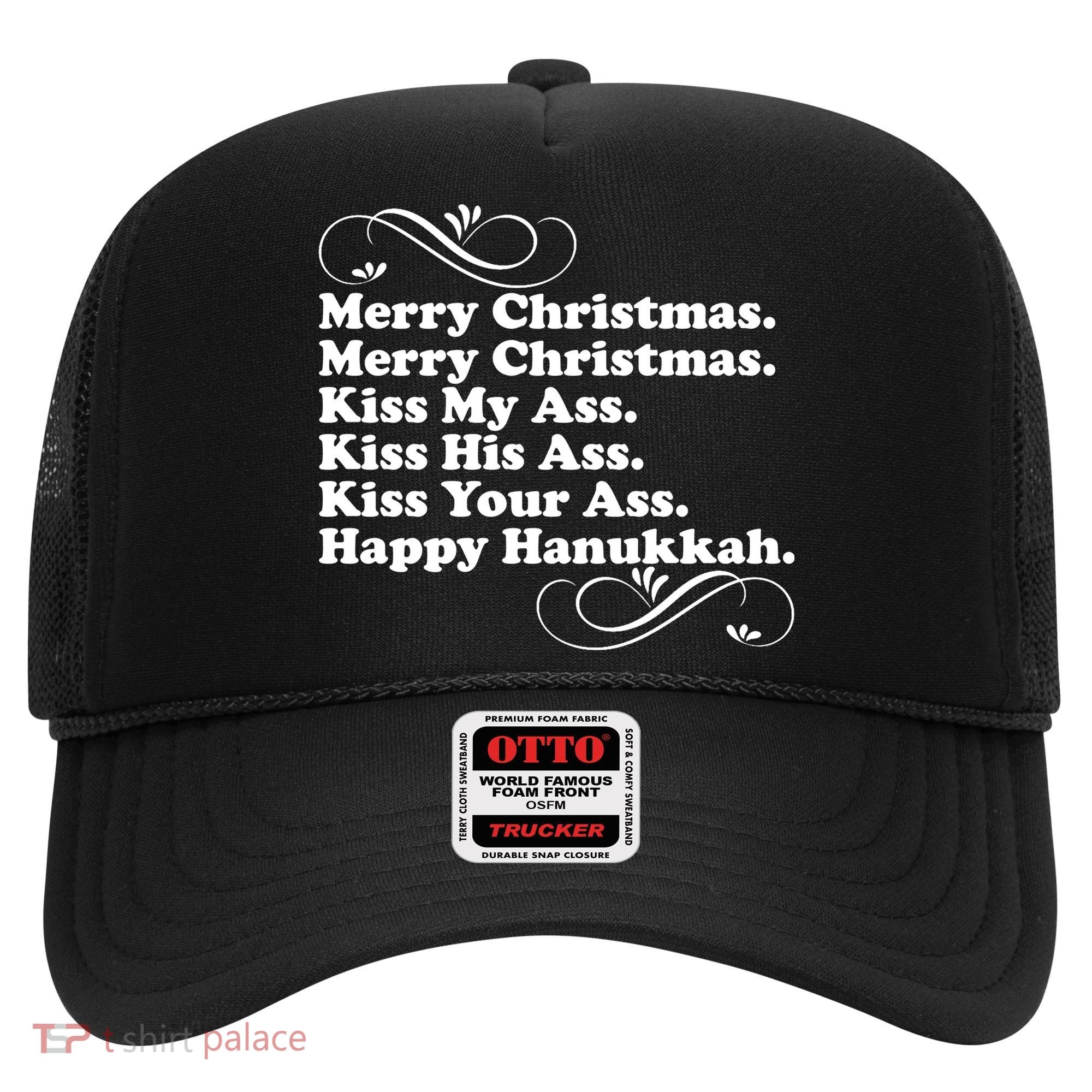 Merry Christmas Happy Hanukkah Funny Holiday Hat