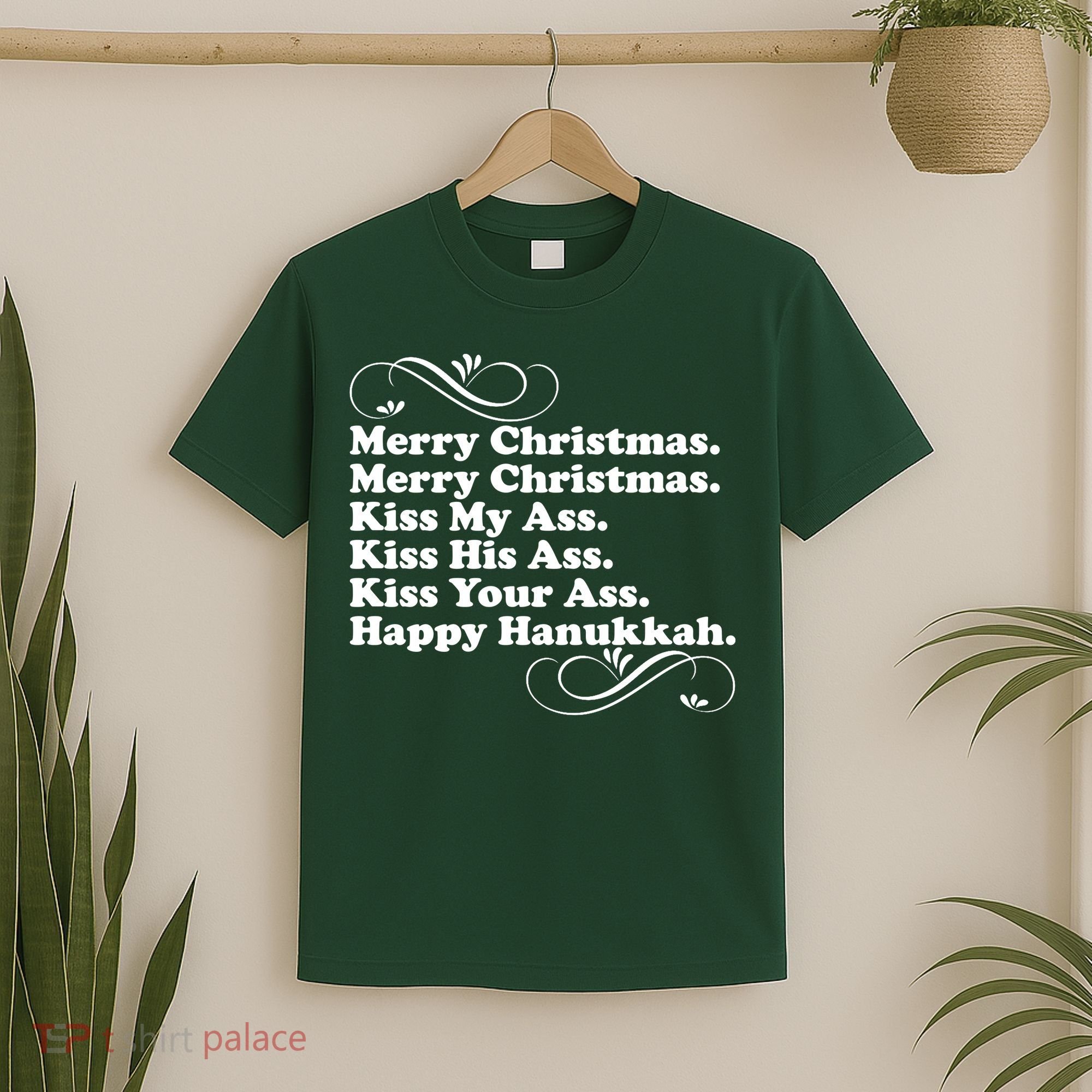 Merry Christmas Happy Hanukkah Funny Holiday T-Shirt