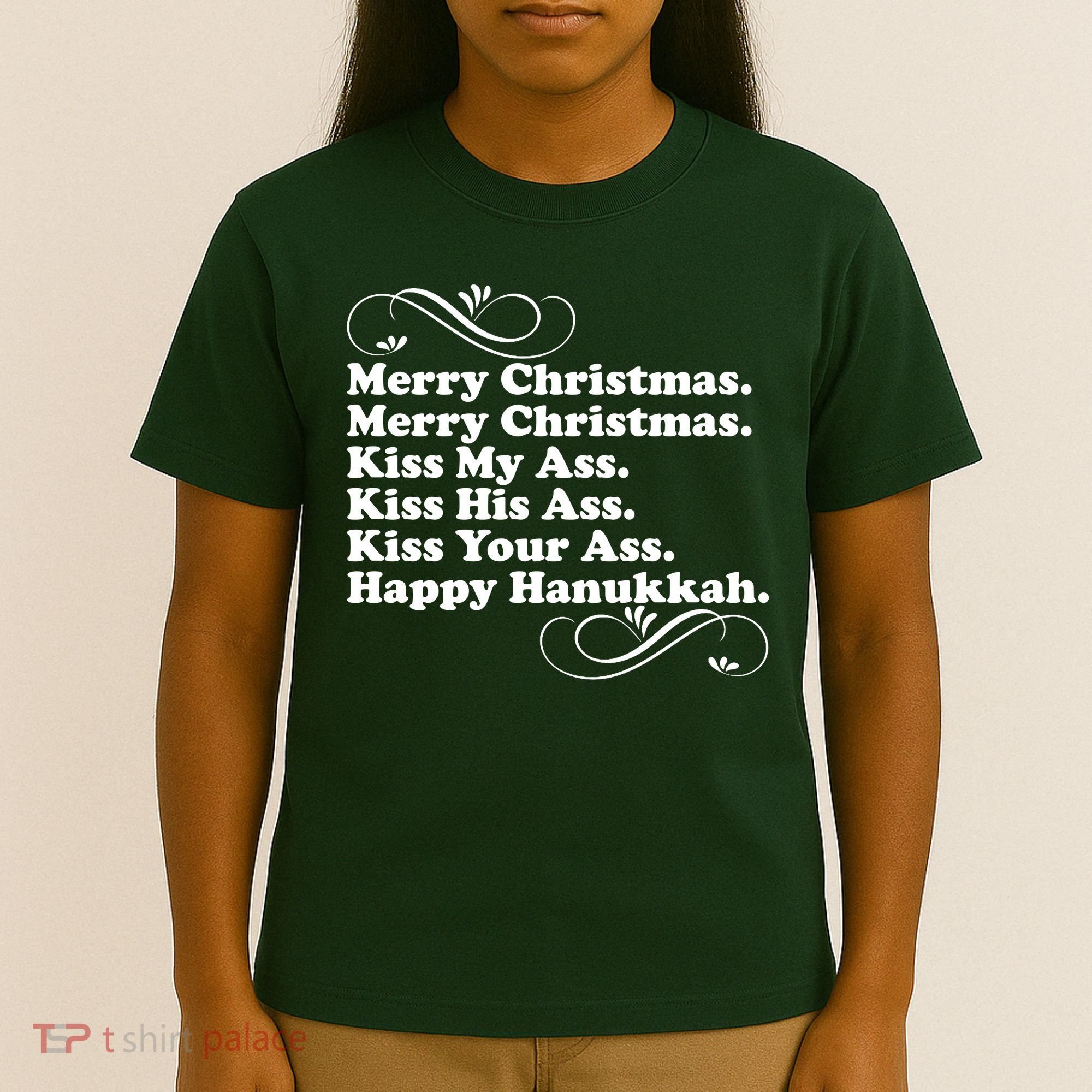 Merry Christmas Happy Hanukkah Funny Holiday T-Shirt