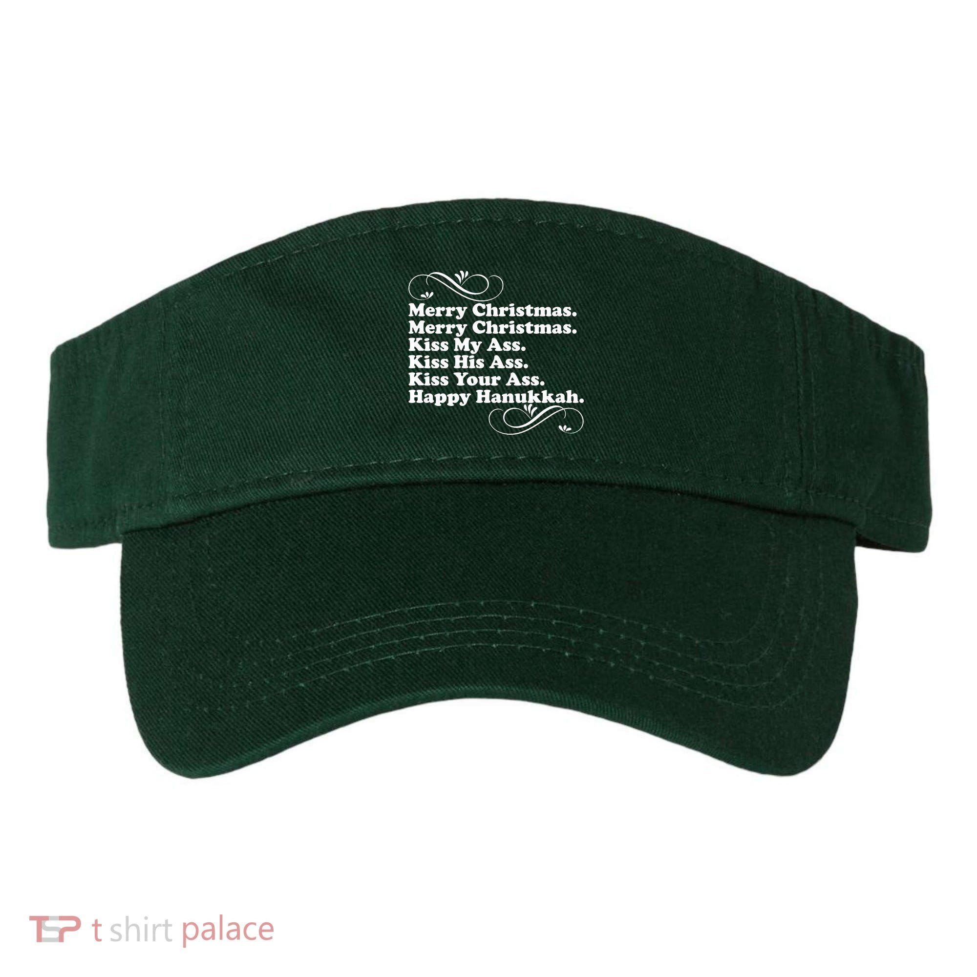 Merry Christmas Happy Hanukkah Funny Holiday Visor