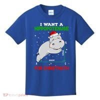 Math Christmas Hippo I Want A Hippopotenuse For Christmath Meaningful Gift Kids T-Shirt thumb 0