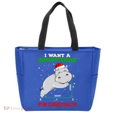 Math Christmas Hippo I Want A Hippopotenuse For Christmath Meaningful Gift Tote Bag