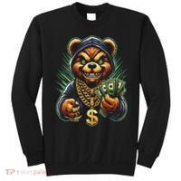 Money Calling Hip Hop Bear Teddy Gangster Rap Swag Dope Sweatshirt thumb 0