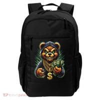 Money Calling Hip Hop Bear Teddy Gangster Rap Swag Dope Backpack thumb 0