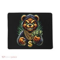Money Calling Hip Hop Bear Teddy Gangster Rap Swag Dope Mousepad thumb 0