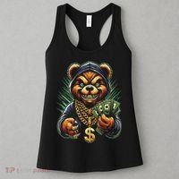 Money Calling Hip Hop Bear Teddy Gangster Rap Swag Dope Women's Tank Top thumb 3