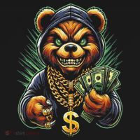 Money Calling Hip Hop Bear Teddy Gangster Rap Swag Dope Women's T-Shirt thumb 6