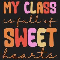My Class Is Full Of Sweet Hearts Cute Valentine Teacher Beanie thumb 2