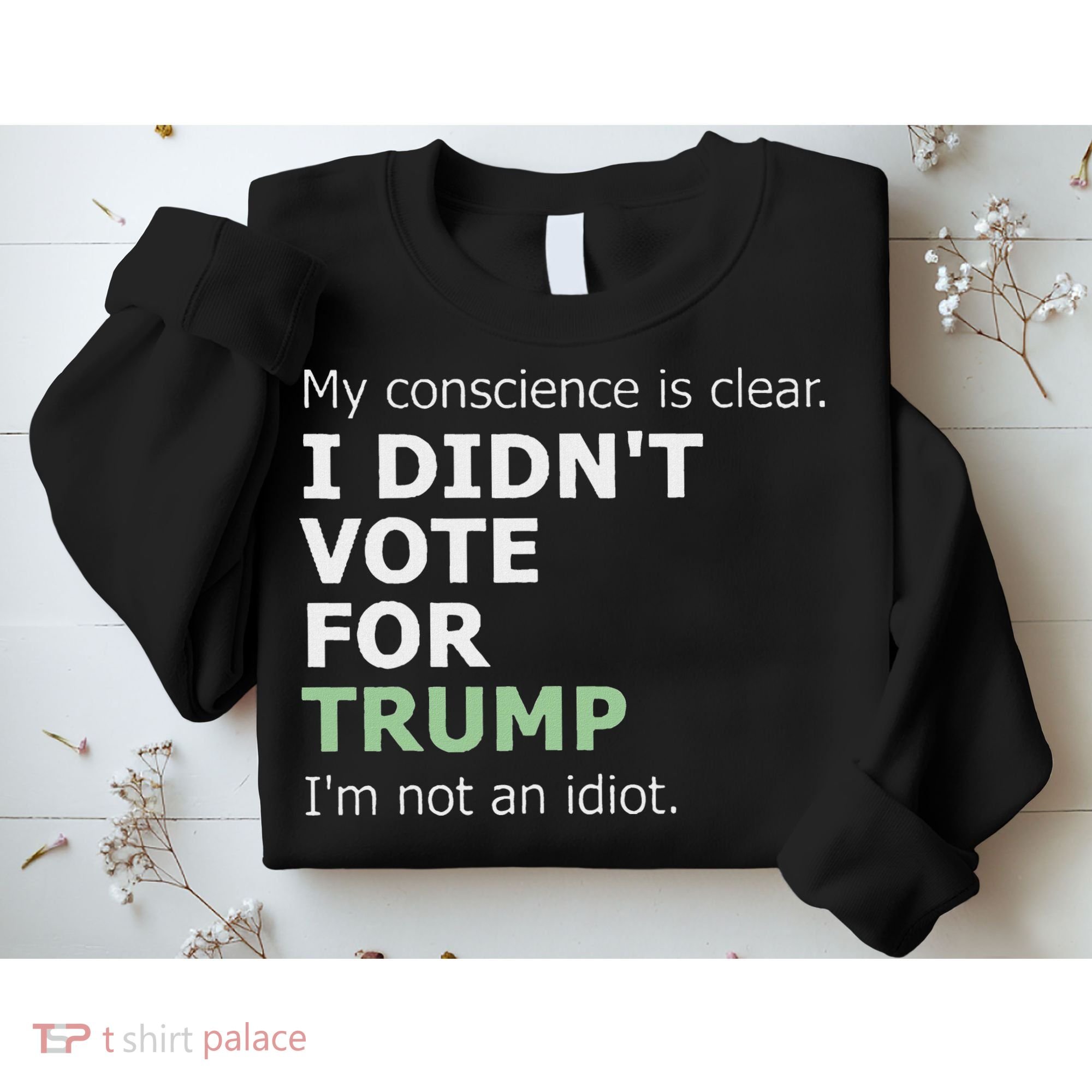 My Conscience Is Clear I DidnT Vote For Trump Sweatshirt