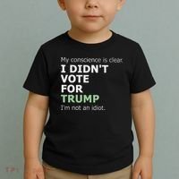 My Conscience Is Clear I DidnT Vote For Trump Toddler T-Shirt thumb 2