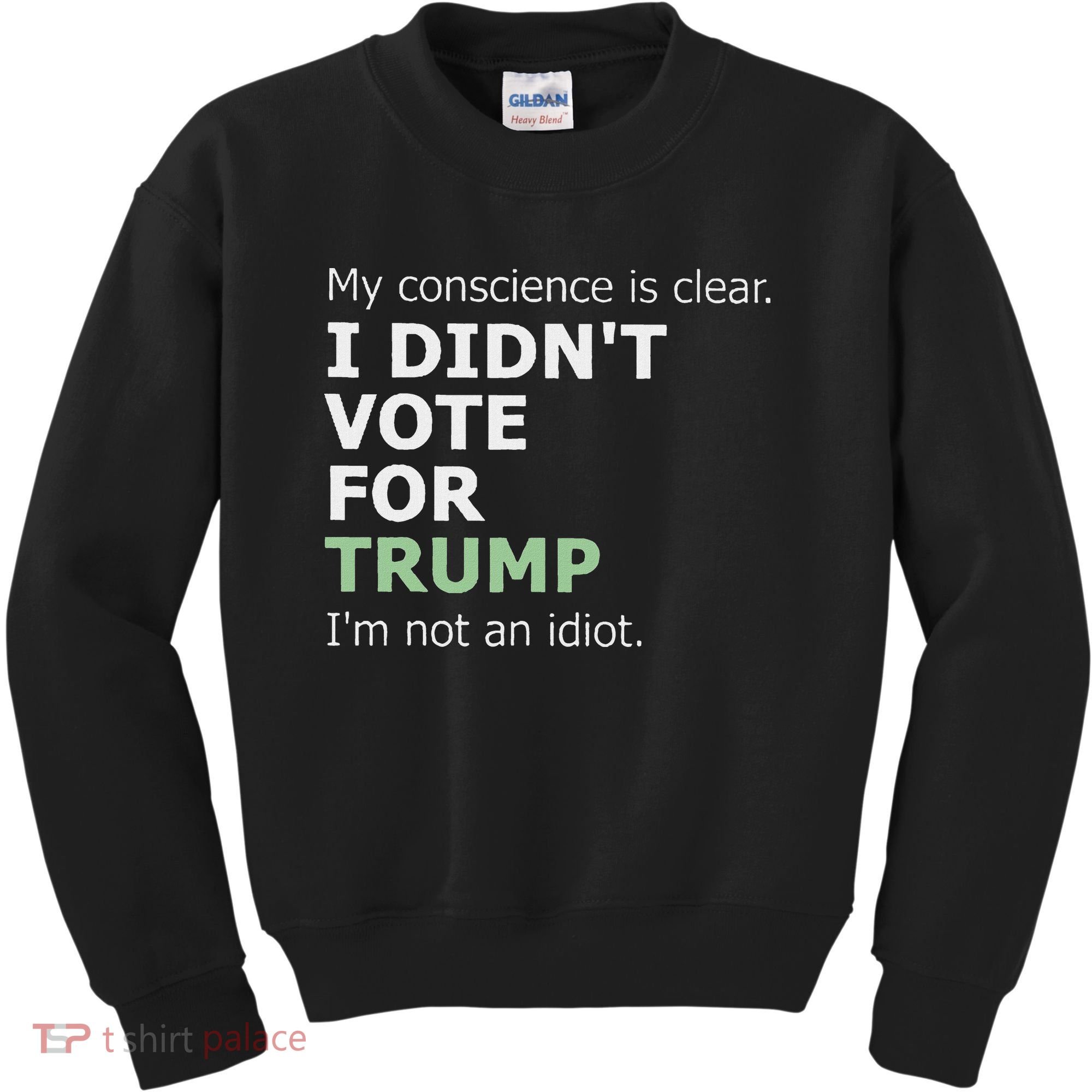 My Conscience Is Clear I DidnT Vote For Trump Kids Sweatshirt