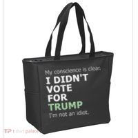 My Conscience Is Clear I DidnT Vote For Trump Tote Bag thumb 2