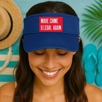 Make Crime Illegal Again Cool Gift Visor thumb 2