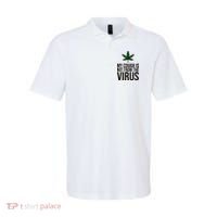 My Cough Is Not From The Virus Funny Marijuana Polo thumb 0