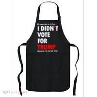 My Conscience Is Clear I Didn't Vote For Trump Funny Apron thumb 0