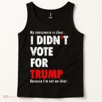 My Conscience Is Clear I Didn't Vote For Trump Funny Tank Top thumb 2