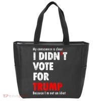 My Conscience Is Clear I Didn't Vote For Trump Funny Tote Bag thumb 0